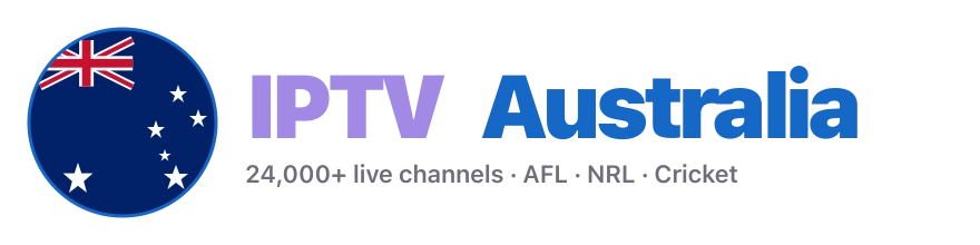 IPTV Australia logo — Australian flag mark